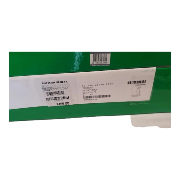 Bottega Veneta Clear Sole Tire Chelsea Leather Boots | SIZE EU 42/US 9 | BLACK - Picture 9 of 9